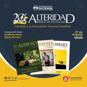 Afiche de los 20 años de Alteridad. Revista de Educación